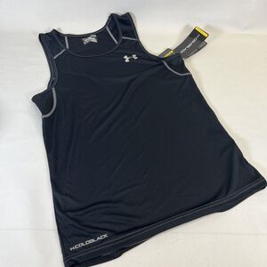 Under Armour Men’s Running Tank Top HeatGear ColdBlack Sleeveless Performance